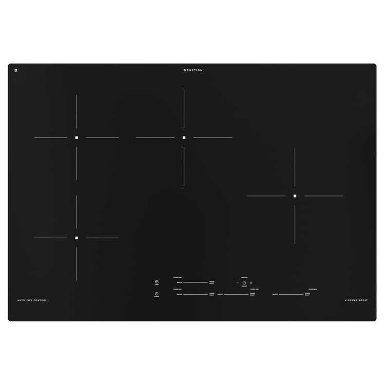 HACKSTAD induction cooktop, black, 76 cm (30") IKEA CA