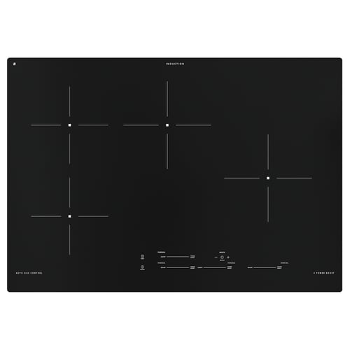 HACKSTAD induction cooktop, black, 76 cm (30") IKEA CA