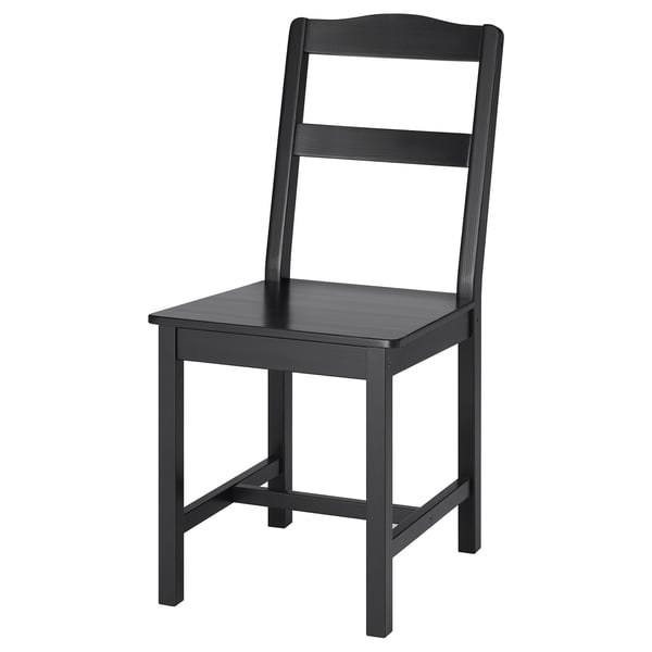 HÄGERNÄS Chair, black stained pine