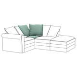 HÄRLANDA Corner section, Ljungen light green