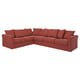 HÄRLANDA Cover for sectional, 5-seat, Ljungen light red
