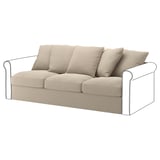 HÄRLANDA Cover for sofa section, Sporda natural