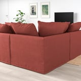 HÄRLANDA Sectional, 4-seat corner, Ljungen light red
