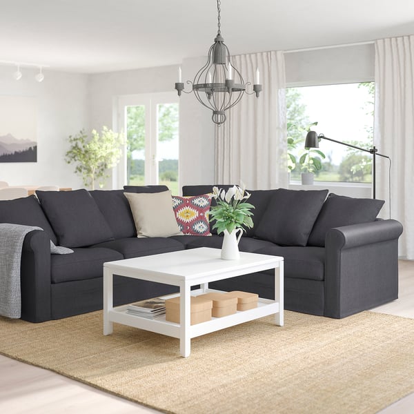 HÄRLANDA Sectional, 4-seat corner, Sporda dark gray