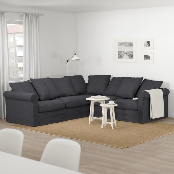 HÄRLANDA Sectional, 4-seat corner, Sporda dark gray