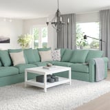 HÄRLANDA Sectional, 5-seat corner, Ljungen light green