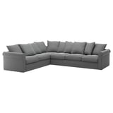 HÄRLANDA Sectional, 5-seat corner, Ljungen medium gray