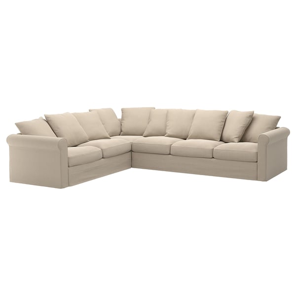 HÄRLANDA Sectional, 5-seat corner, Sporda natural