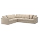 HÄRLANDA Sectional, 5-seat corner, Sporda natural