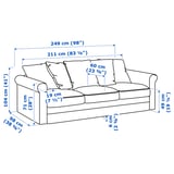 HÄRLANDA Sofa, Inseros white