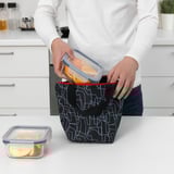 HÄSTHAGE Lunch bag, black, 11 ¾x5 7/8x7 ¾ "