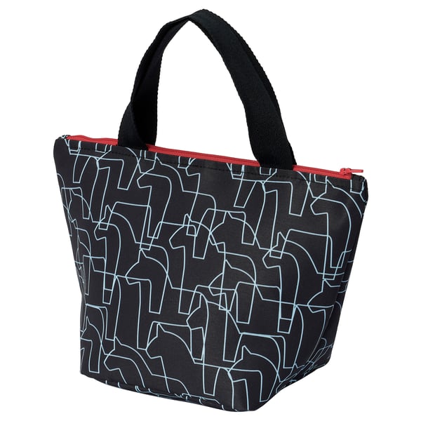 HÄSTHAGE Lunch bag, black, 11 ¾x5 7/8x7 ¾ "