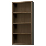 HAGAÅN Wall open cabinet, brown oak effect, 18x6x37 "