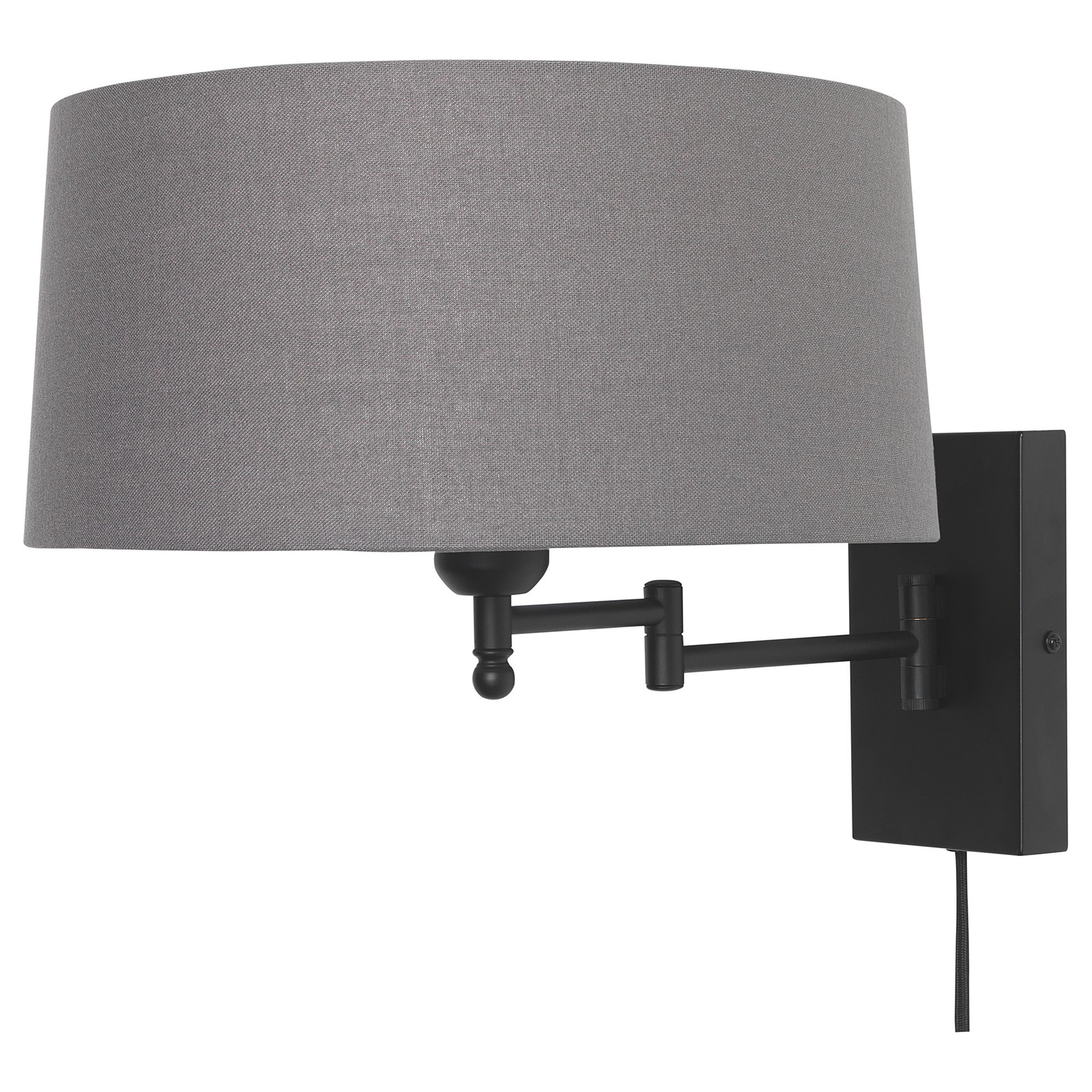 HALKIP Wall lamp with swing arm, gray IKEA
