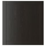 HANVIKEN Door, black-brown, 23 1/2x25 1/8 "