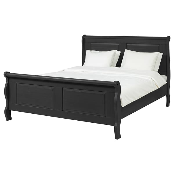 Hasselvika Bed Frame Black Brown Ikea