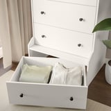 HAUGA 4-drawer chest, white, 27 1/2x41 "