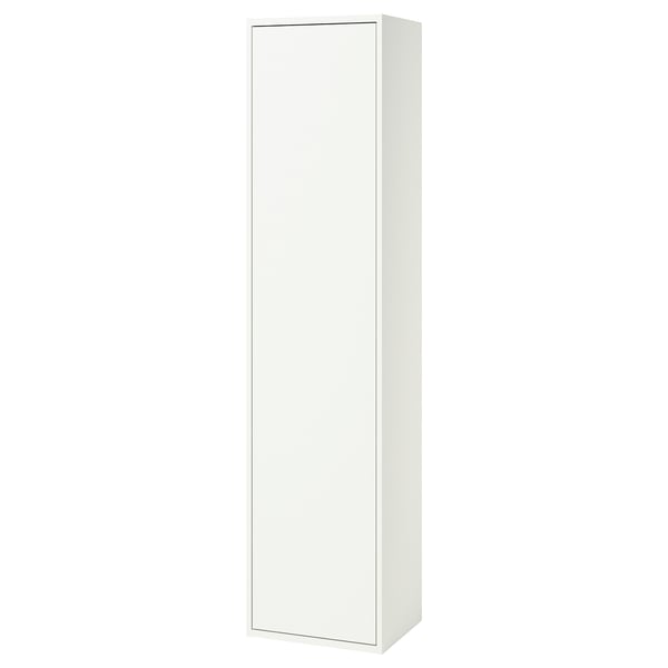 HAVBÄCK High cabinet with doors, white, 18x15x77 "