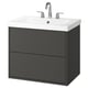 Option: HAVBÄCK / ORRSJÖN Sink cab w drawers/sink/tap, dark gray, 31x21 3/4x27 5/8 "