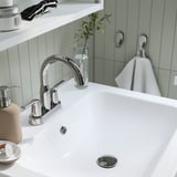 HAVBÄCK / ORRSJÖN Sink cab w drawers/sink/tap, white, 25x21 3/4x27 5/8 "