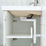 HAVBÄCK / ORRSJÖN Sink cab w drs/deep sink/tap, beige, 25x21 3/4x28 3/4 "