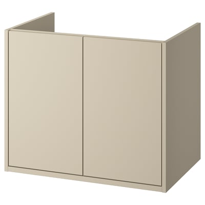 HAVBÄCK Sink cabinet with doors, beige, 30x21x25 1/8 "