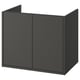 HAVBÄCK Sink cabinet with doors, dark gray, 30x21x25 1/8 "