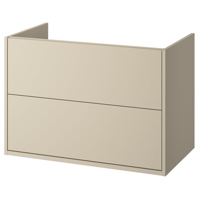HAVBÄCK Sink cabinet with drawers, beige, 36x21x25 1/8 "
