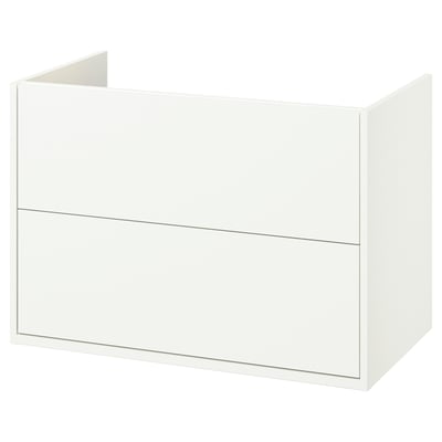 HAVBÄCK Sink cabinet with drawers, white, 36x21x25 1/8 "