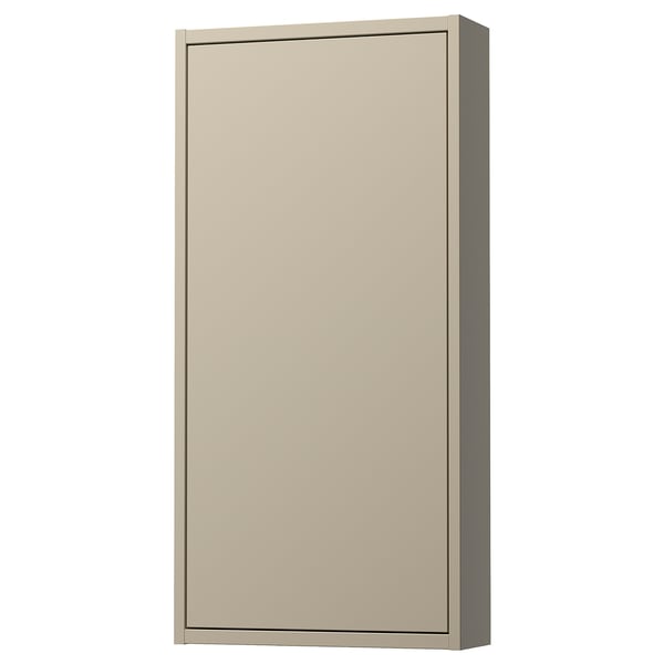 HAVBÄCK Wall cabinet with door, beige, 18x6x37 "