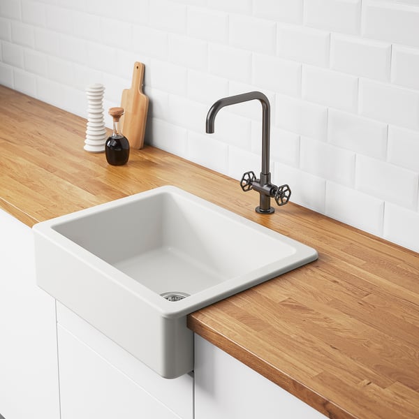 Havsen Apron Front Sink White Ikea