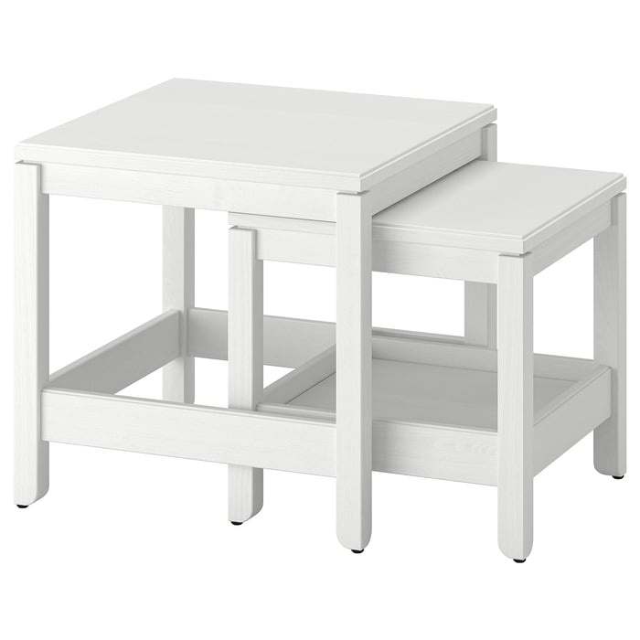 HAVSTA Nesting tables, set of 2, white - IKEA CA