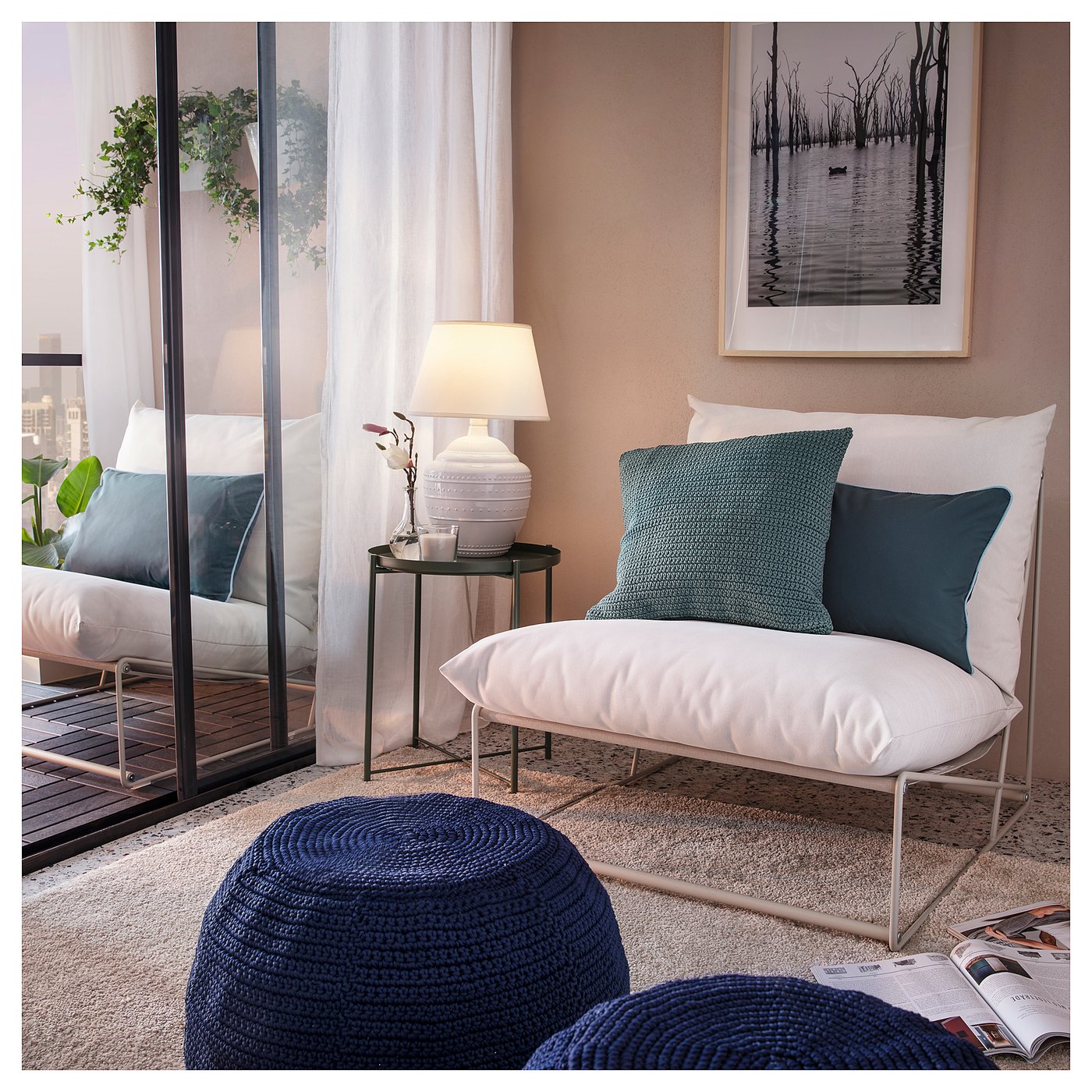 HAVSTEN Chair, in/outdoor - beige - IKEA