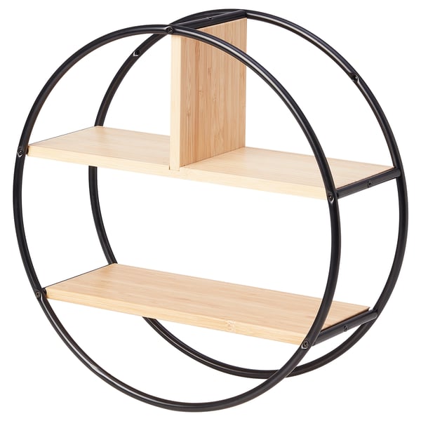HEDEKAS display shelf, round/bamboo, 40 cm (153/4") IKEA CA