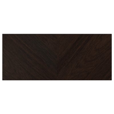 HEDEVIKEN Drawer front, dark brown stained oak veneer, 23 1/2x10 "