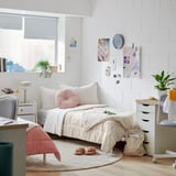 HEDFRYLE Comforter set, white/beige, Twin/Twin X-long