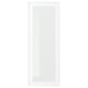 HEJSTA Glass door, white/clear glass, 15x40 "