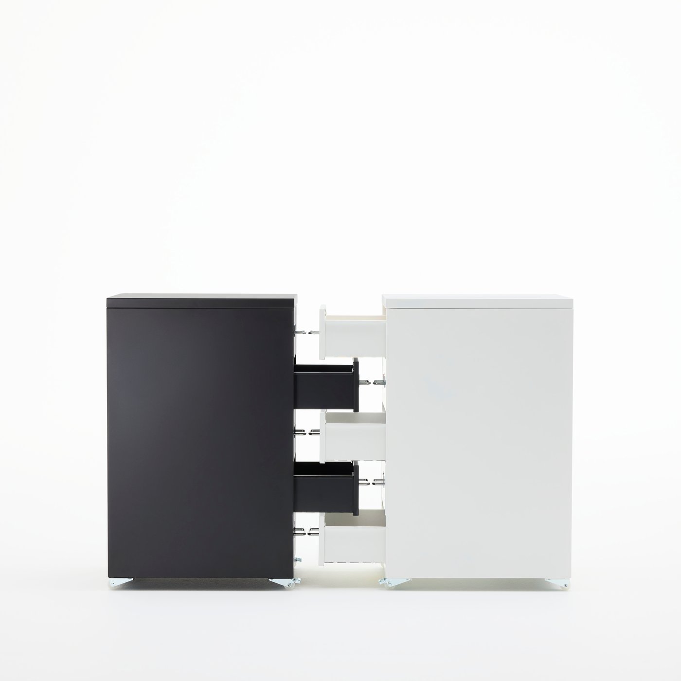 HELMER drawer unit on casters, white, 28x65 cm (11x255/8