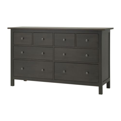 HEMNES 8-drawer dresser IKEA Solid wood, a hardwearing natural material. Adapted for GARNITYR box set of 7 - keeps cabinets and drawers organized.