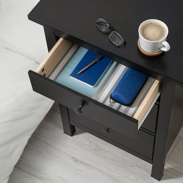 HEMNES 3drawer chest, blackbrown, 58x79 cm (227/8x311/8") IKEA CA