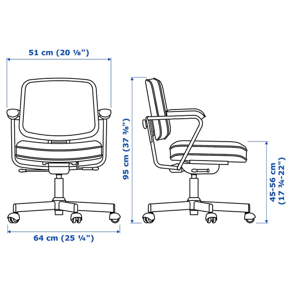 Alefjäll swivel chair clearance