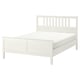 HEMNES Bed frame, white stain, King