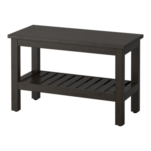 HEMNES Bench blackbrown stain IKEA