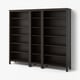 HEMNES Bookcase, black-brown, 90 1/8x77 1/2 "
