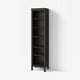 HEMNES Bookcase, black-brown, 19 1/4x77 1/2 "
