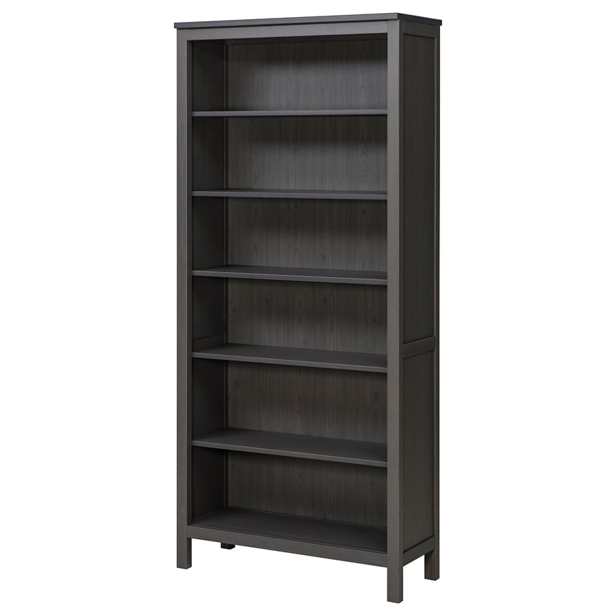 HEMNES bookcase, dark gray stained, 90x197 cm (353/8x771/2") IKEA CA