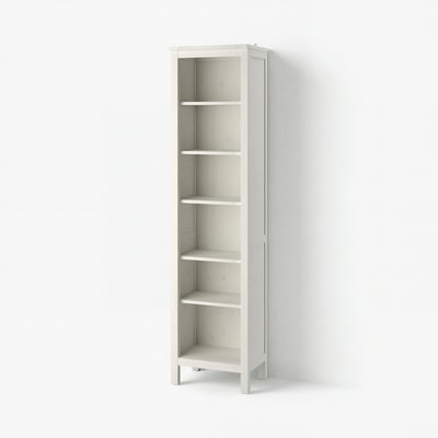 HEMNES Bookcase, white stain, 19 1/4x77 1/2 "