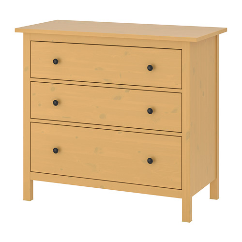 HEMNES 3drawer chest yellow IKEA