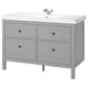 HEMNES / ORRSJÖN Sink cab w drawers/sink/tap, gray, 49x21 3/4x34 7/8 "