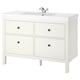 HEMNES / ORRSJÖN Sink cab w drawers/sink/tap, white, 49x21 3/4x34 7/8 "